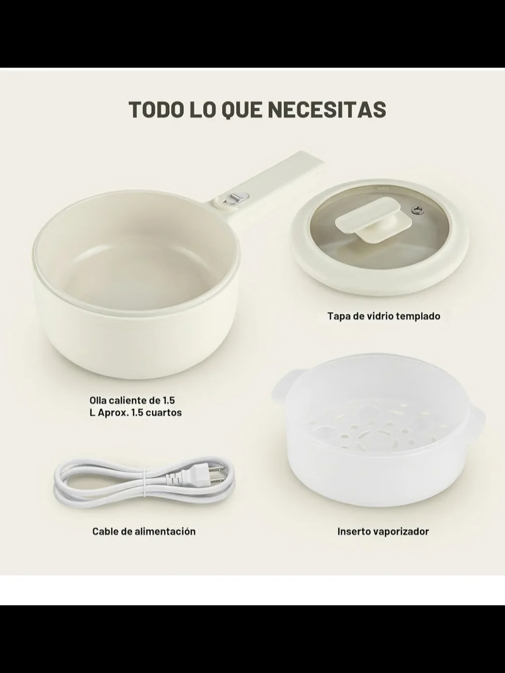 Ceramic Nonstick Skillet with White Lid -
